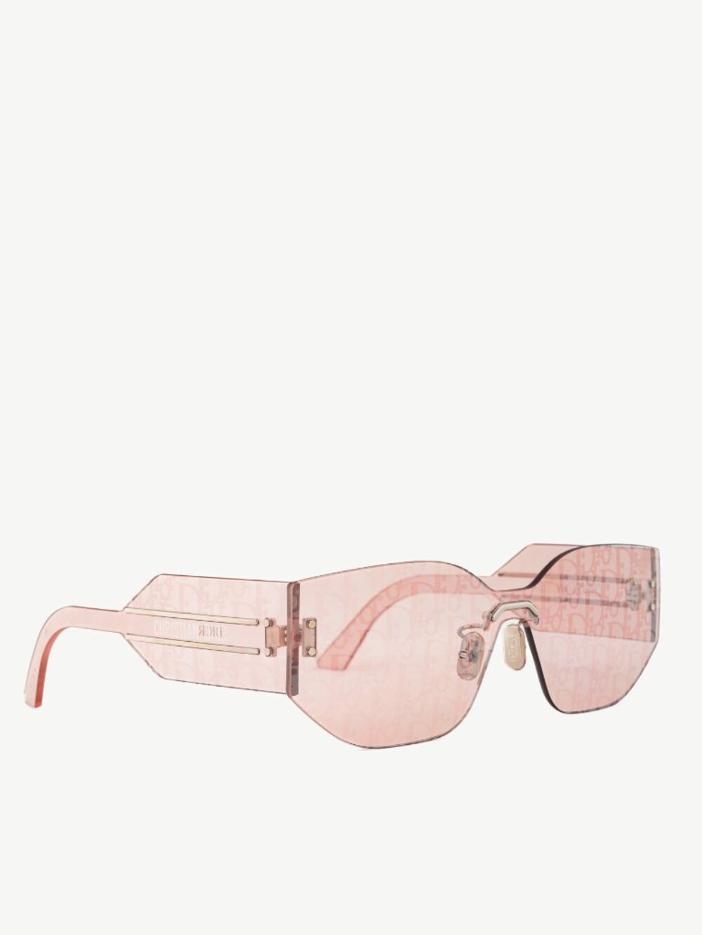 Christian Dior DiorClub M6U Pink Monogram Shield Sunglasses